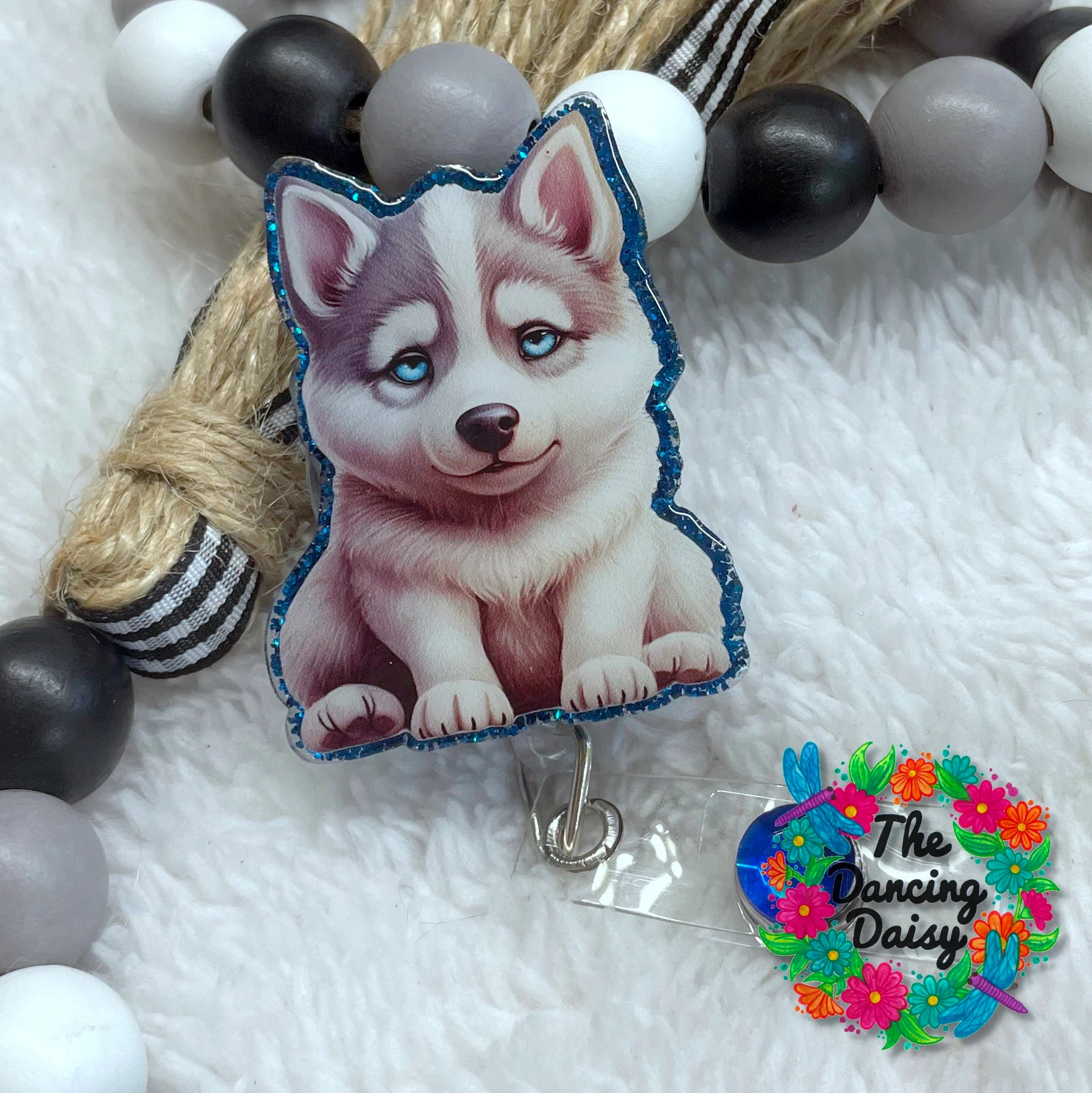 Alaskan Malamute Puppy Decal & Acrylic Blank COMBO - Image 2