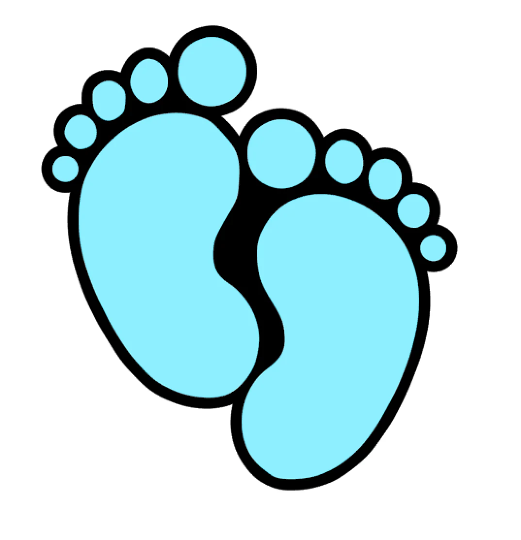 Baby Feet Acrylic Blank - Image 2