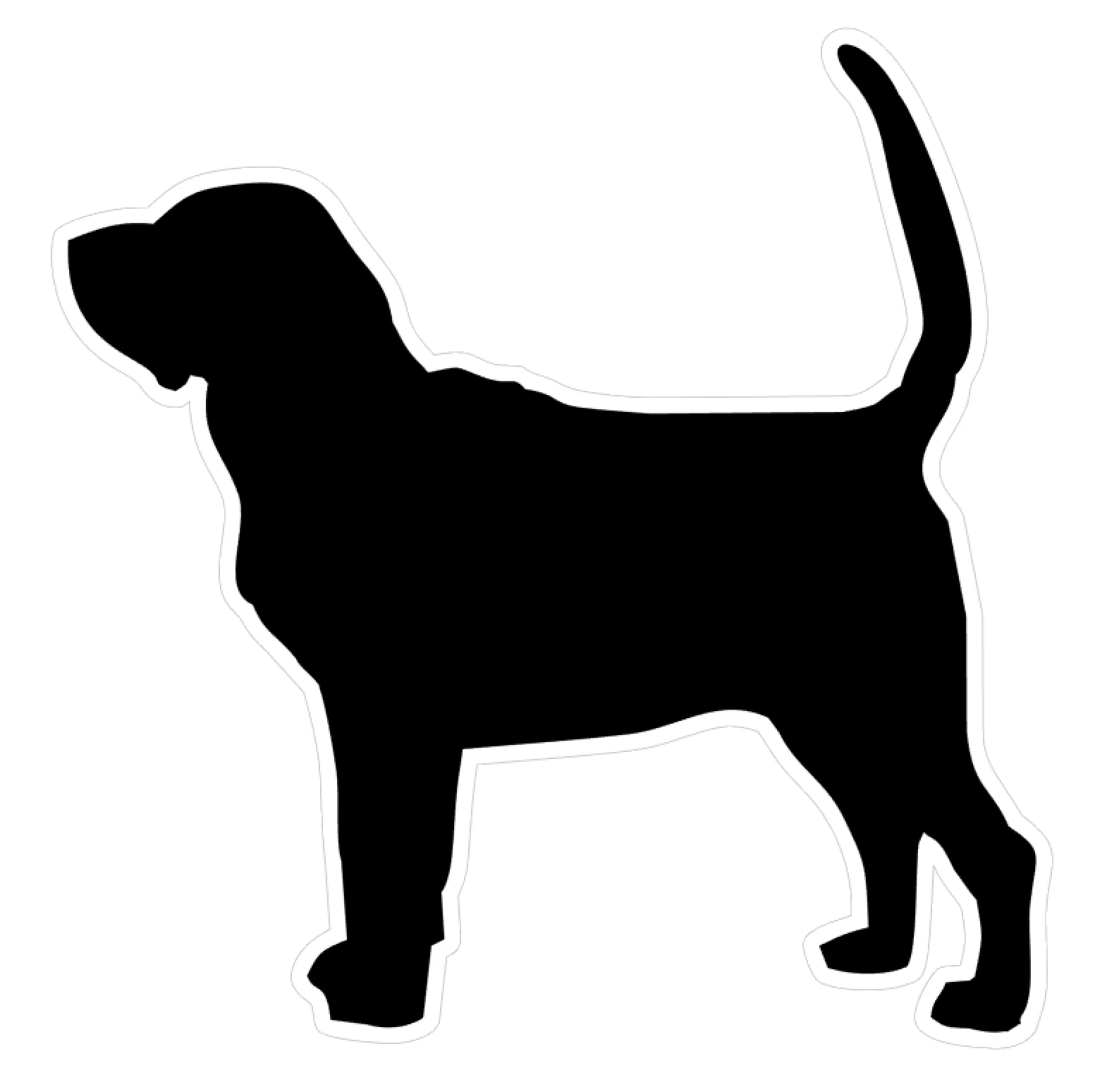 Bloodhound Dog Profile Acrylic Blank - Image 2