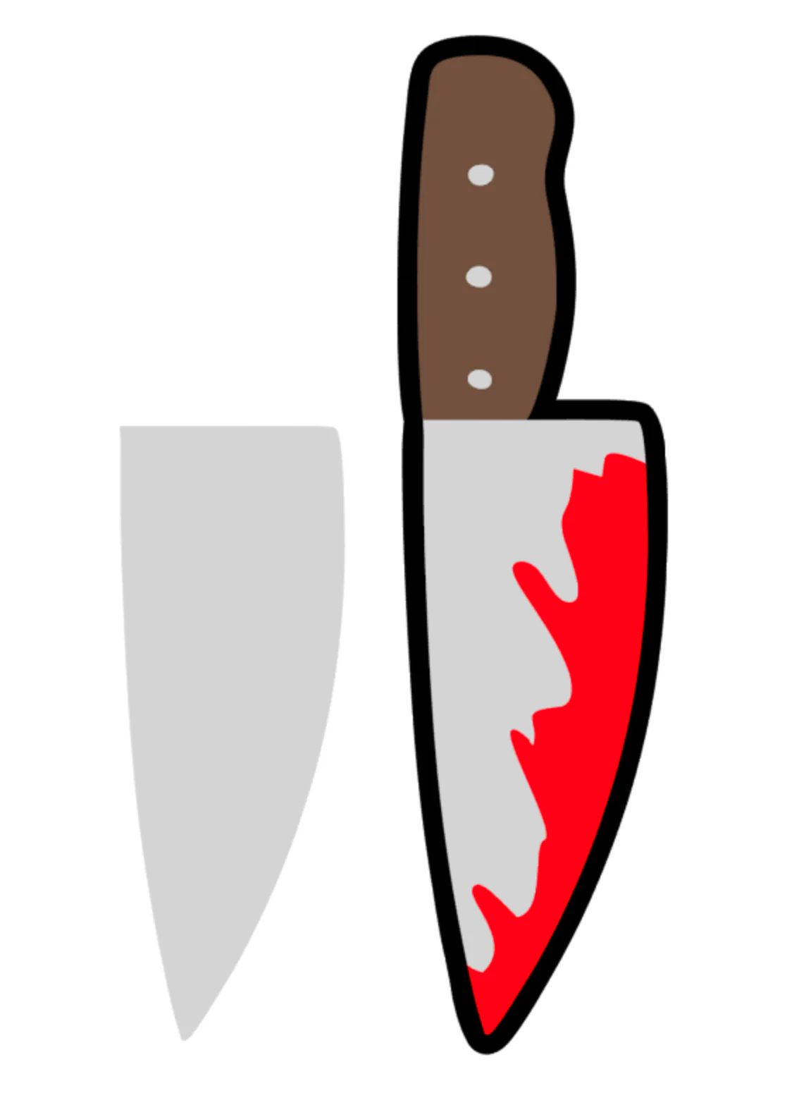 Bloody Knife Acrylic Blank - Image 2