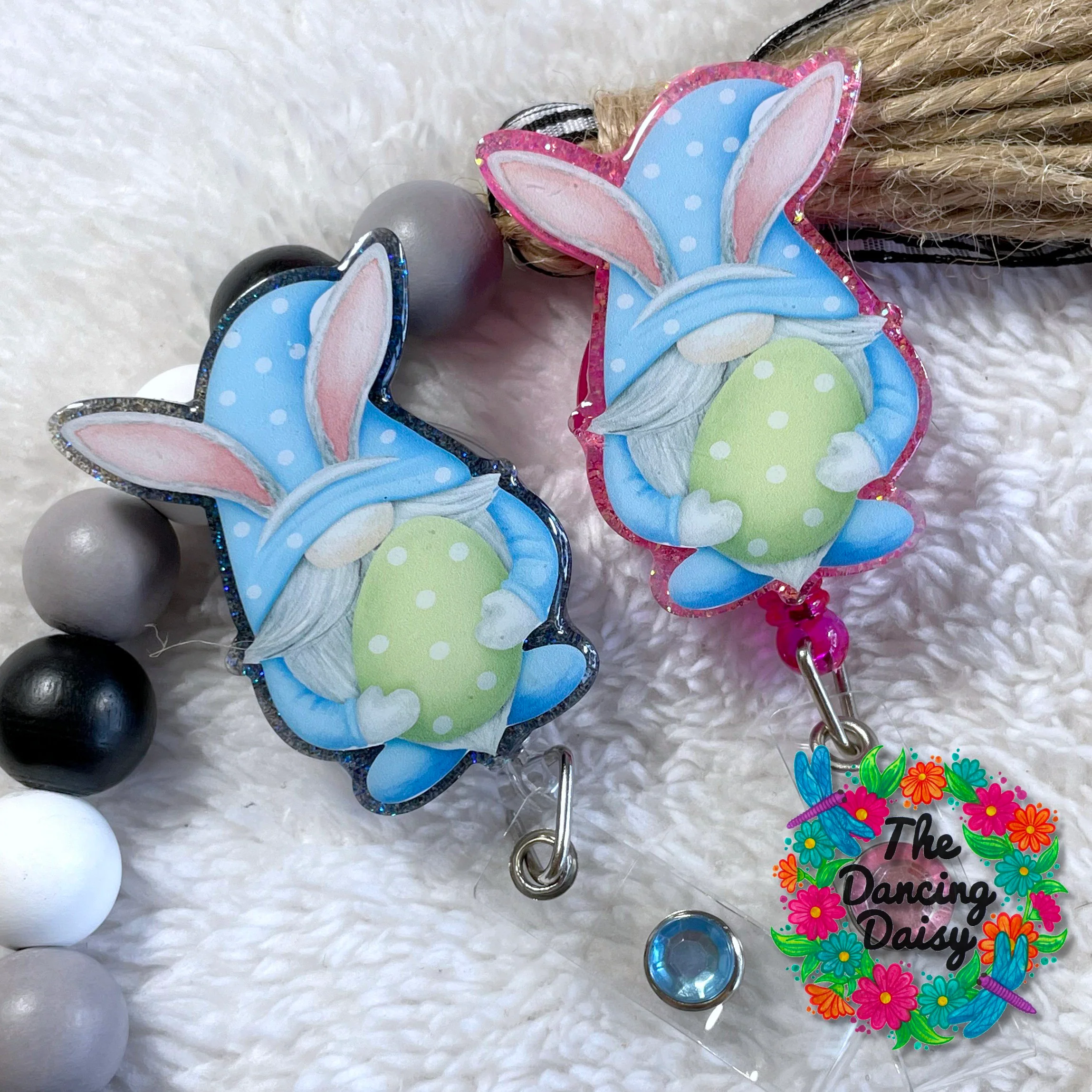 Blue Easter Gnome Decal & Acrylic Blank COMBO - Image 2