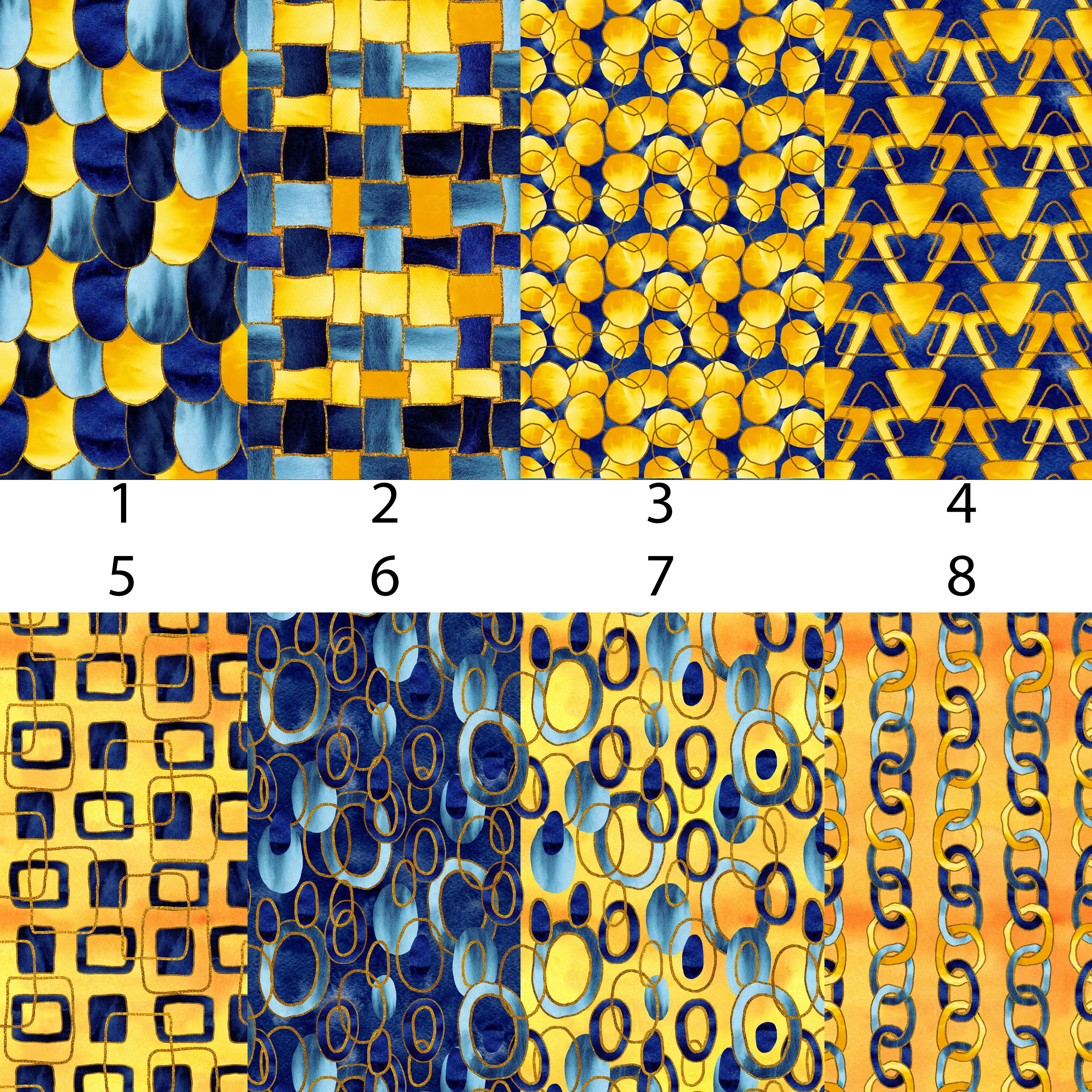 Blue & Yellow Paper Vinyl