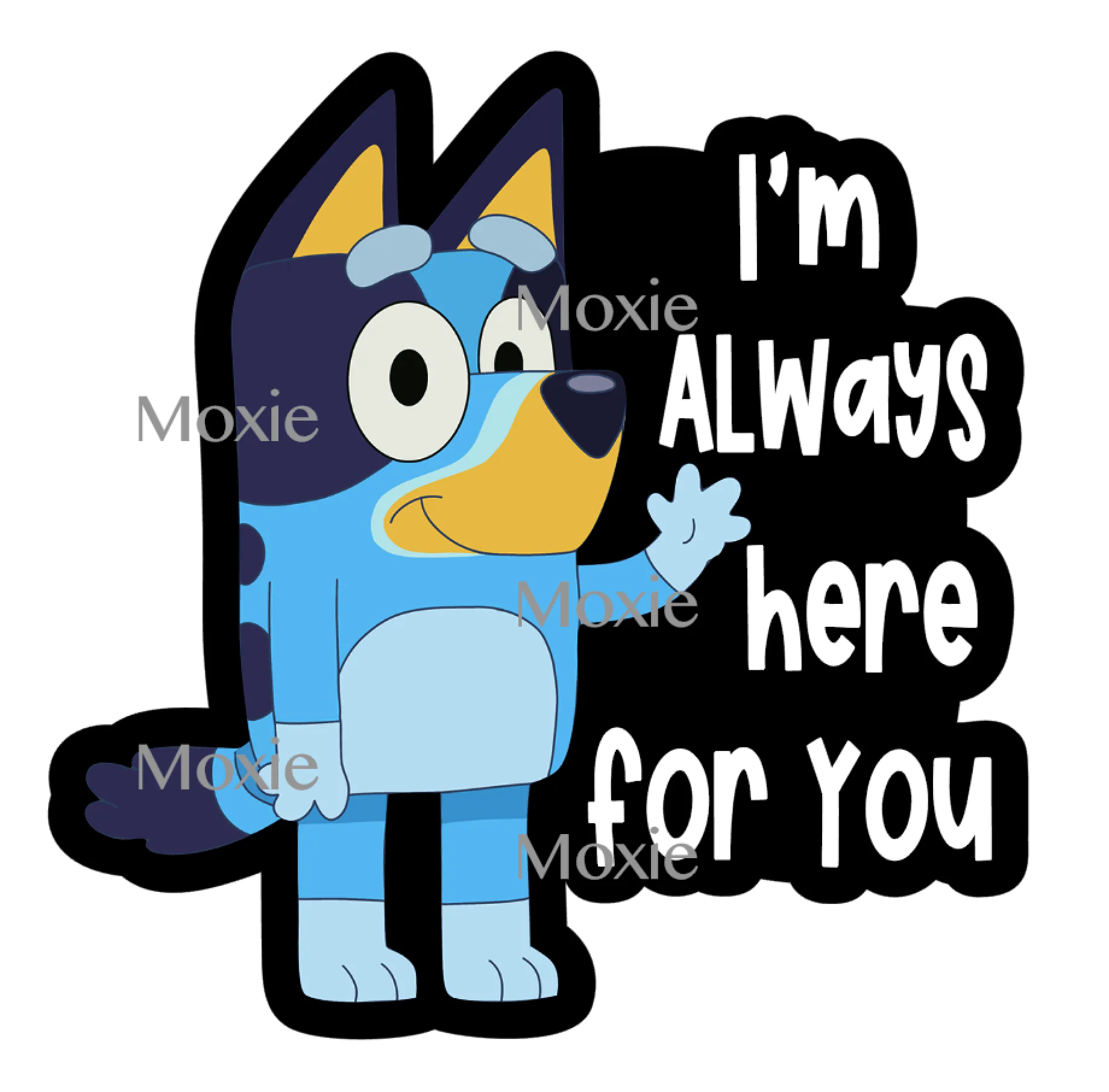 Bluey Decal & Acrylic Blank COMBO