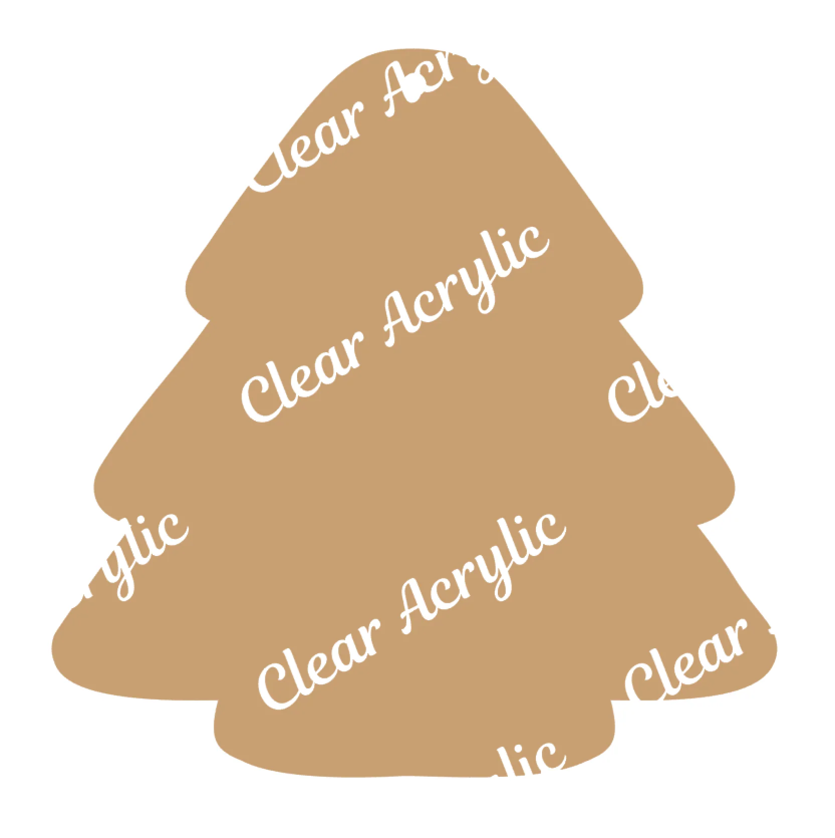Christmas Tree Cake Acrylic Blank - Image 4