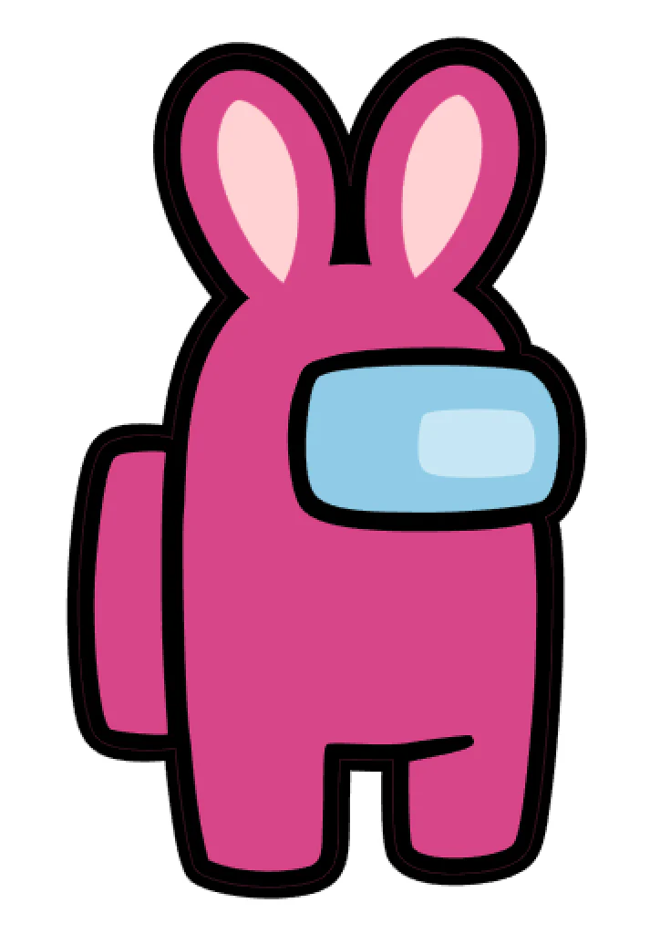 Crewmate Bunny Acrylic Blank - Image 2