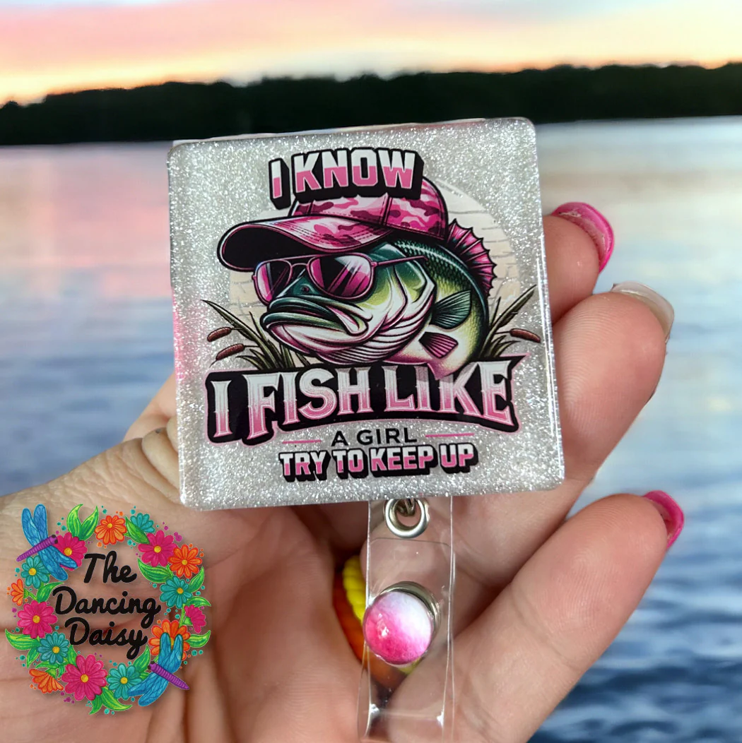 Fish Like A Girl UV DTF - Image 2