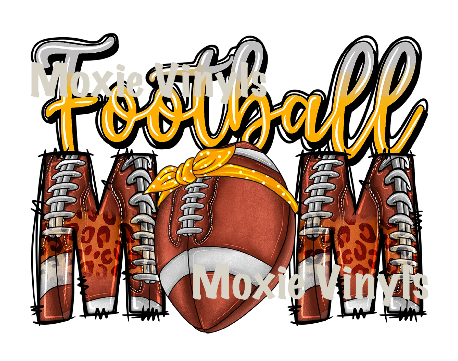 Football Mom UV DTF Transfer
