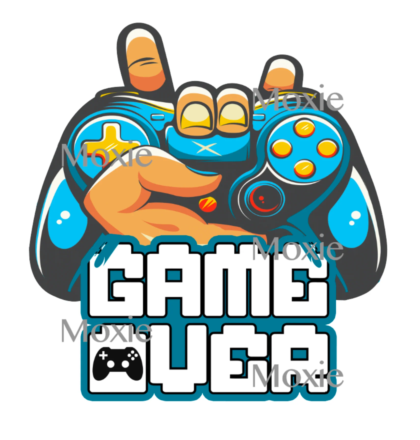 Game Over Decal & Acrylic Blank COMBO