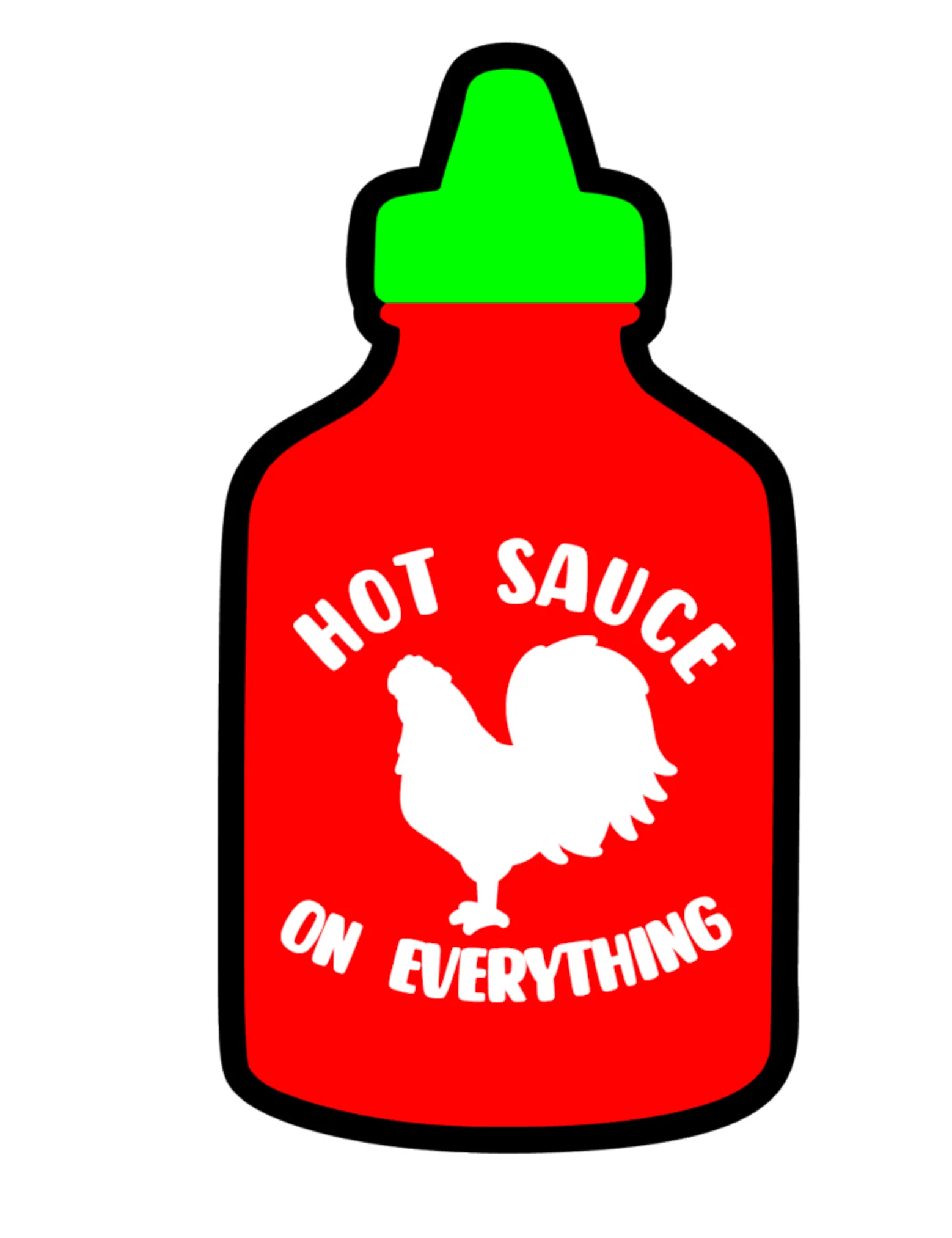 Hot Sauce Acrylic Blank