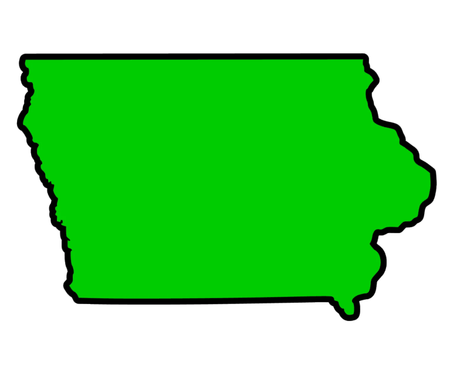 Iowa State Acrylic Blank - Image 2