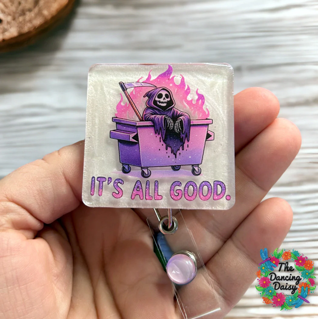 It's All Good Skeleton Dumpster UV DTF - Image 2
