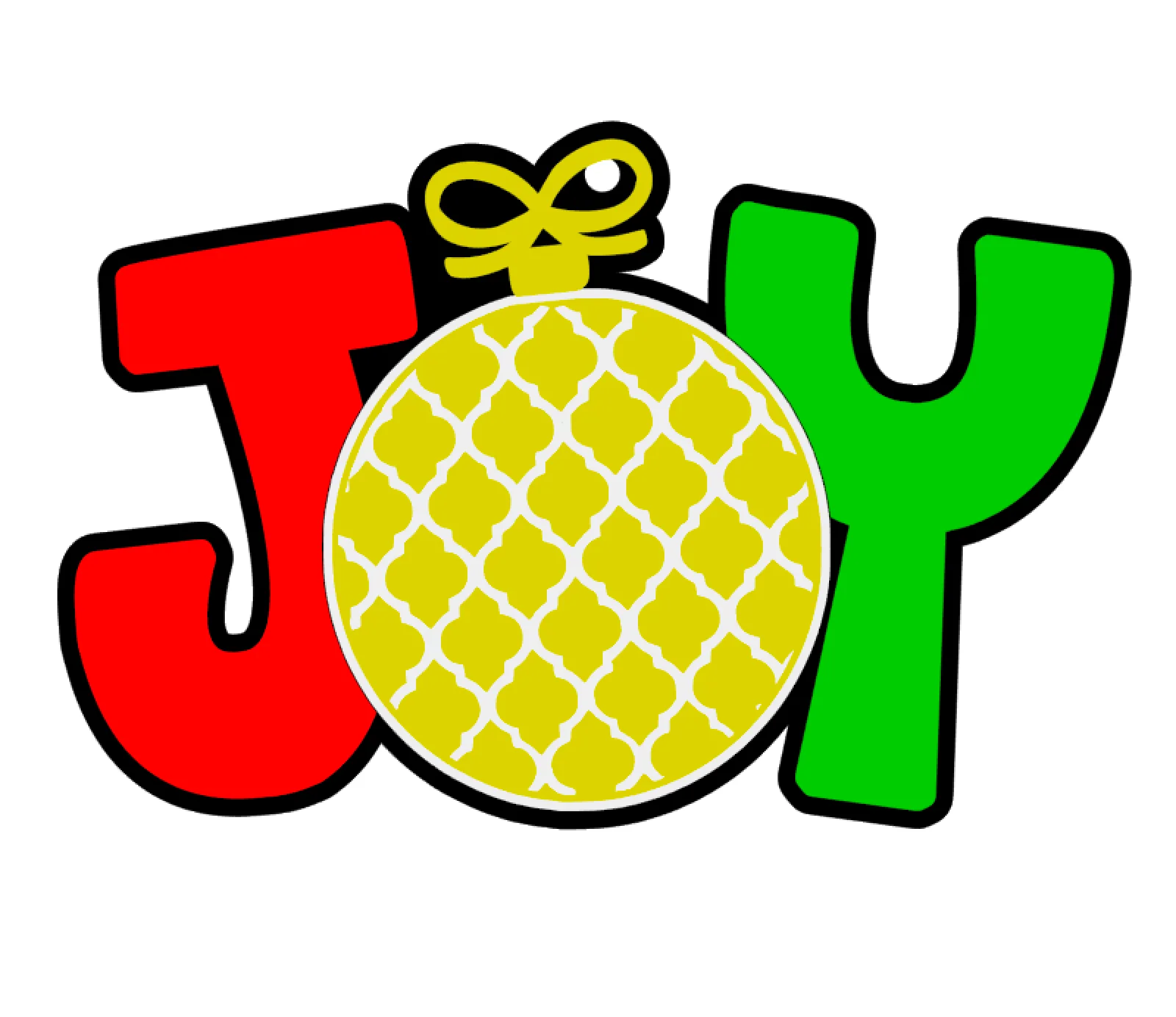 JOY Ornament Acrylic Blank - Image 2