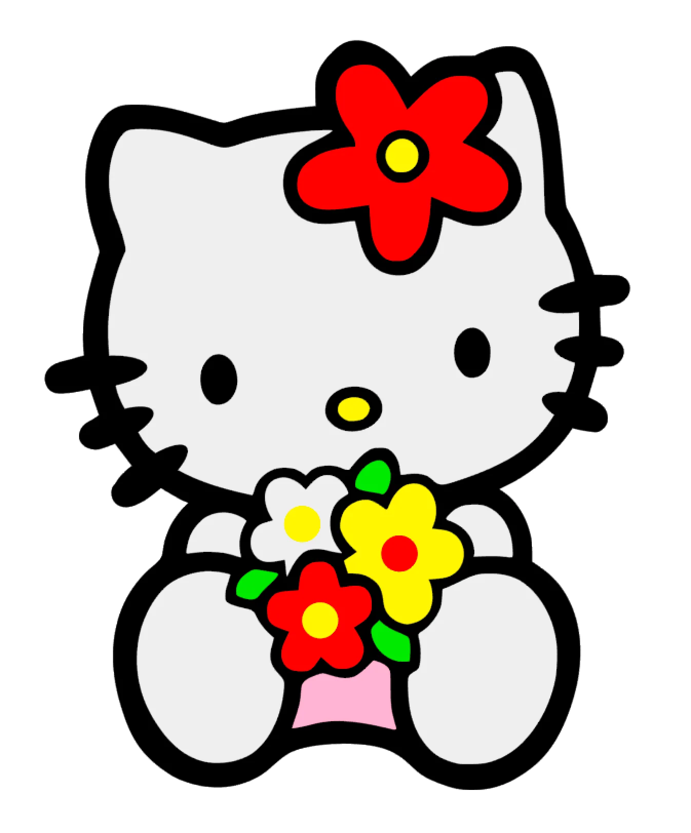 Kitty Flowers Acrylic Blank - Image 2