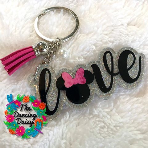 Love Girl Mouse Ears Acrylic Blank - Image 3