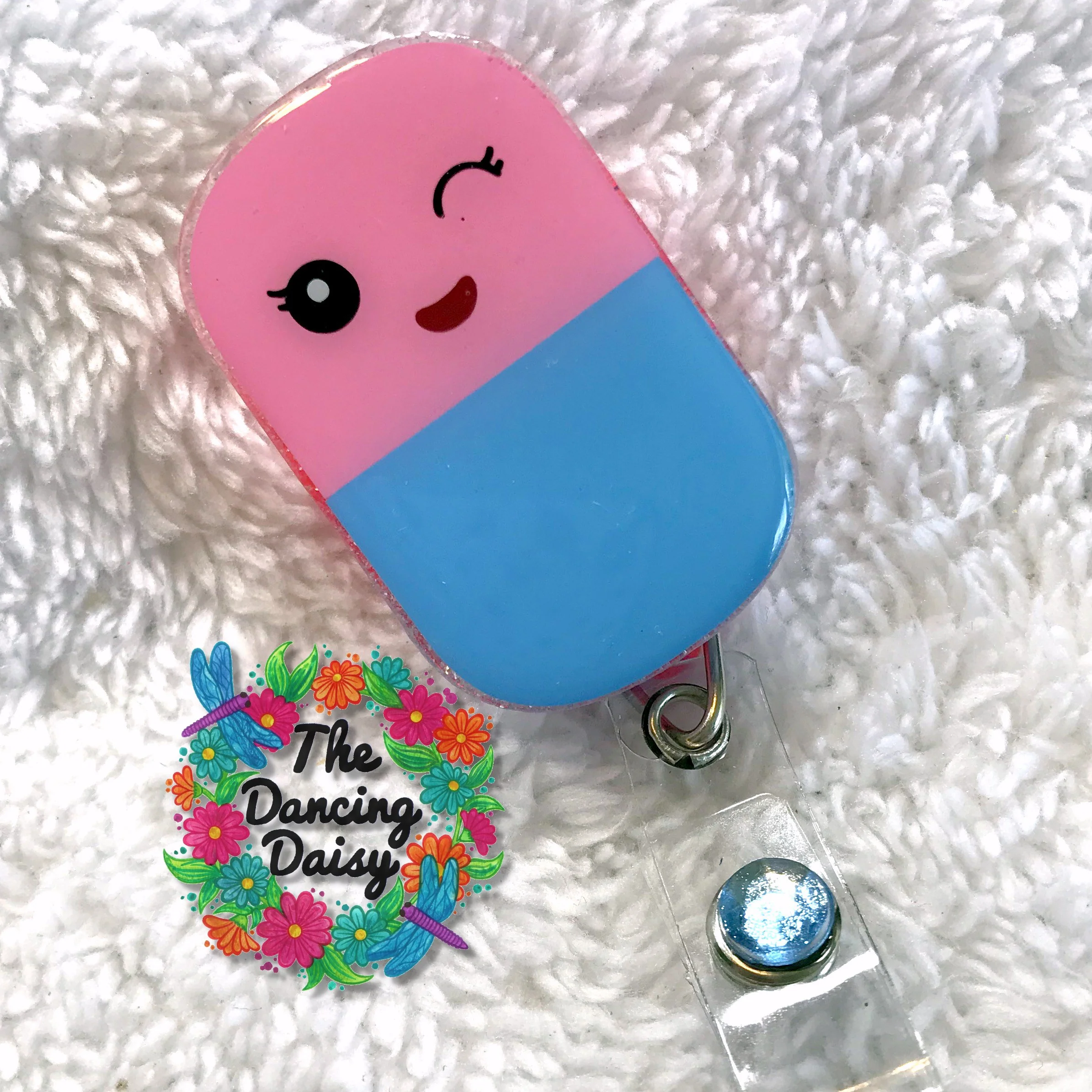 Medicine Pill Badge Reel Acrylic Blank - Image 3