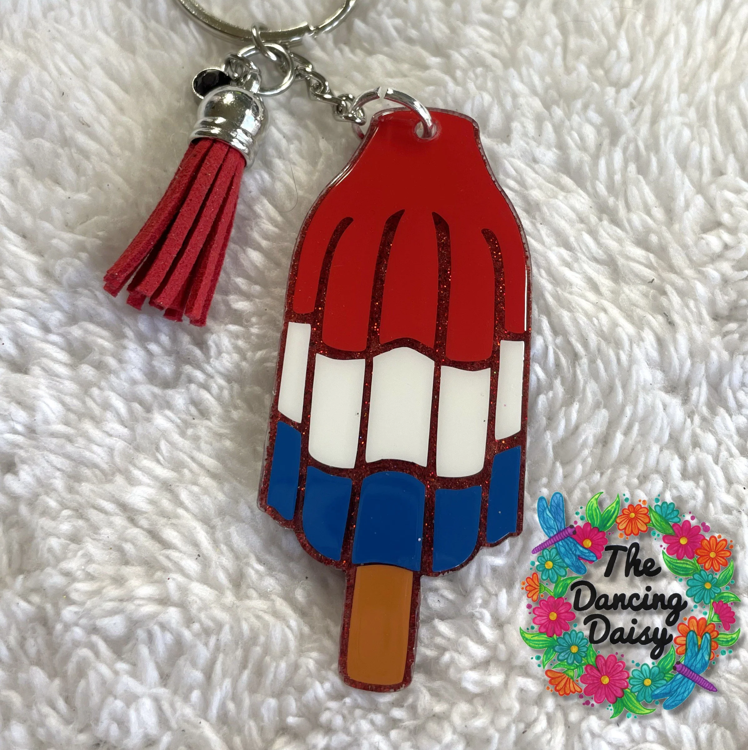 Patriotic Ice Pop Acrylic Blank - Image 2