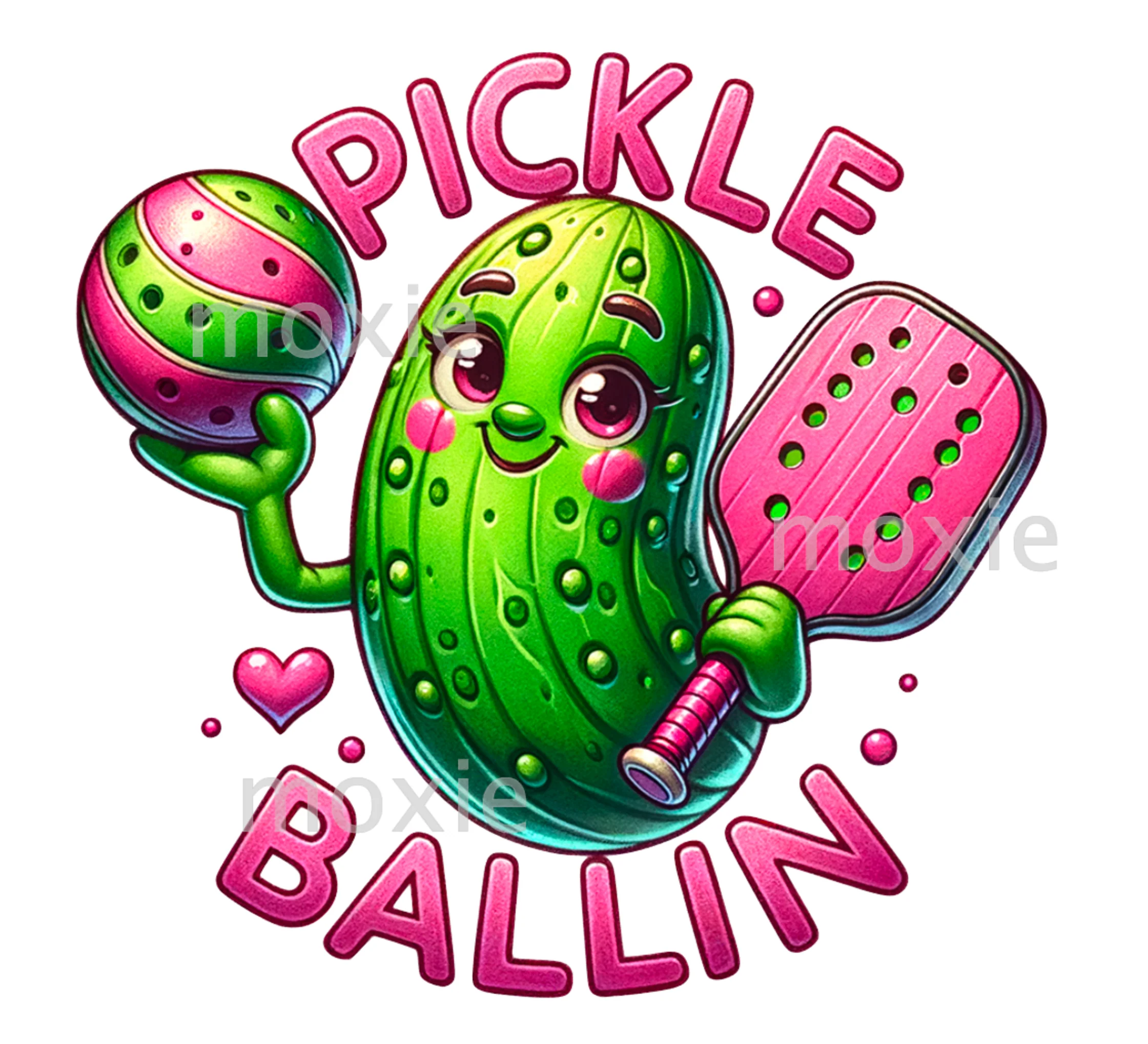 Pickle Ballin Decal & Acrylic Blank COMBO