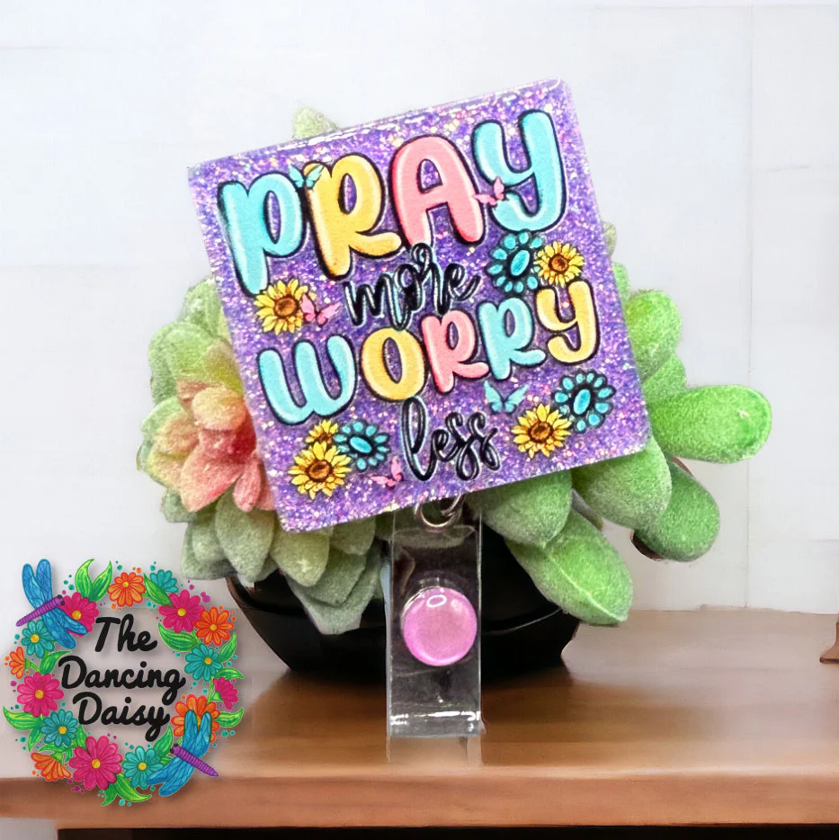 Pray More Worry Less UV DTF - Image 3