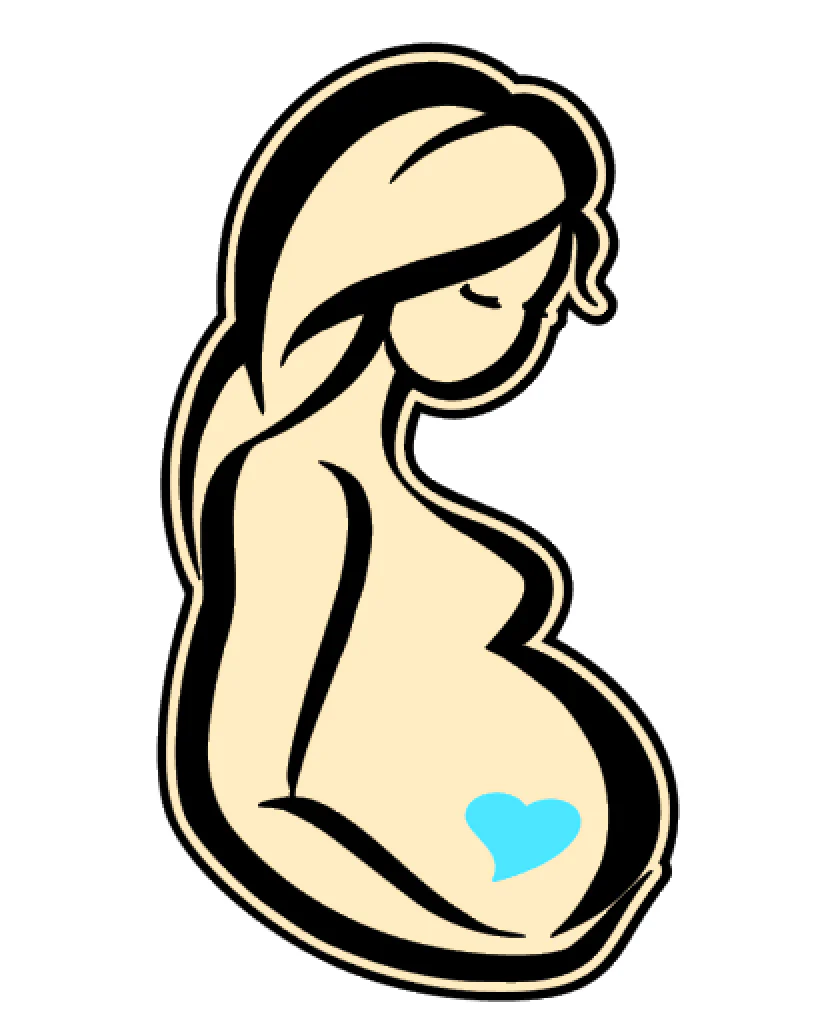 Pregnant Mother Acrylic Blank - Image 2