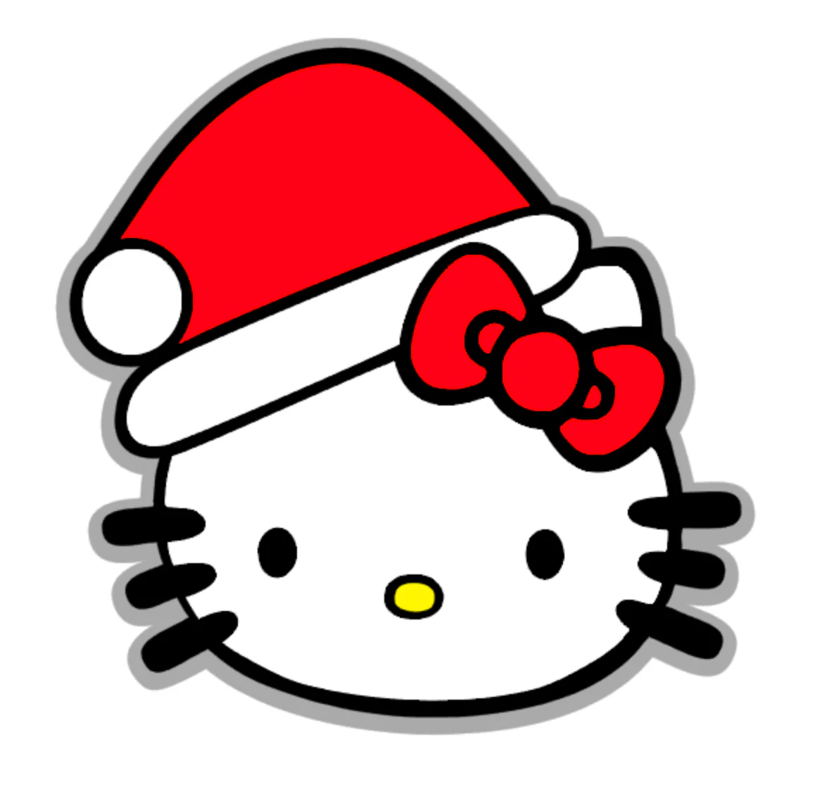Santa Kitty Acrylic Blank - Image 2