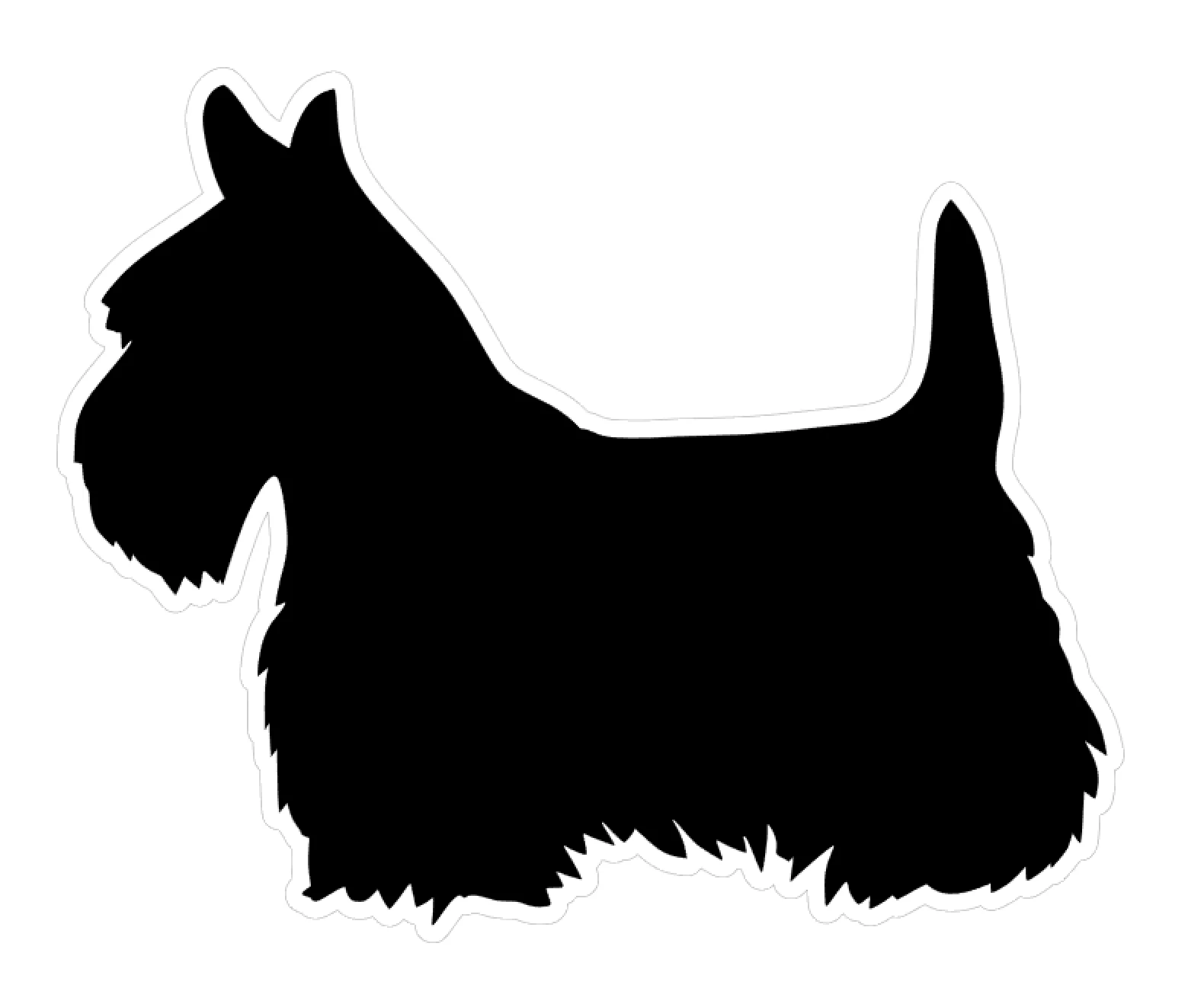 Scottish Terrier Dog Profile Acrylic Blank - Image 2