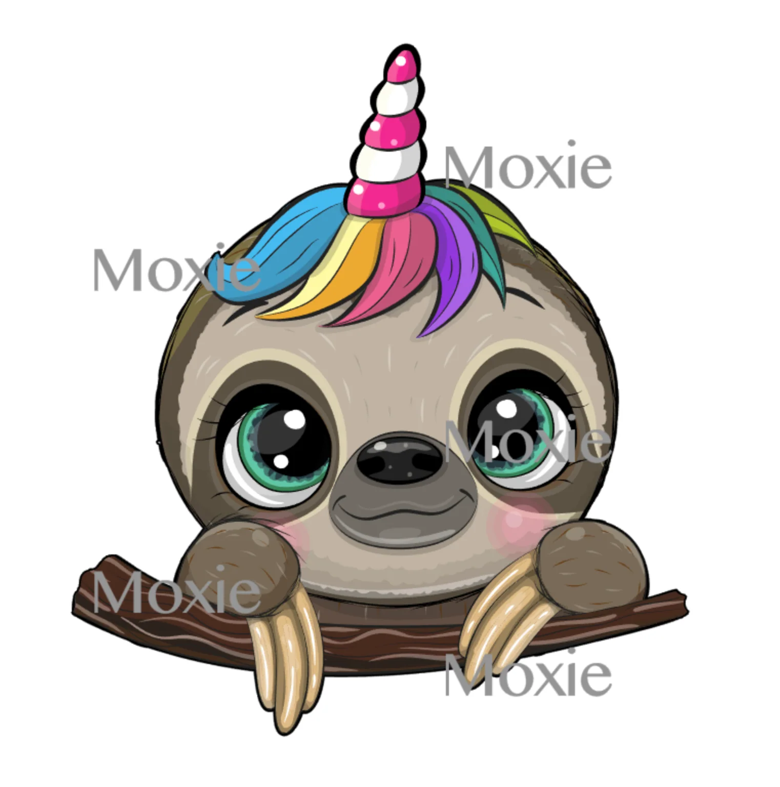 Sloth Face Decal & Acrylic Blank COMBO