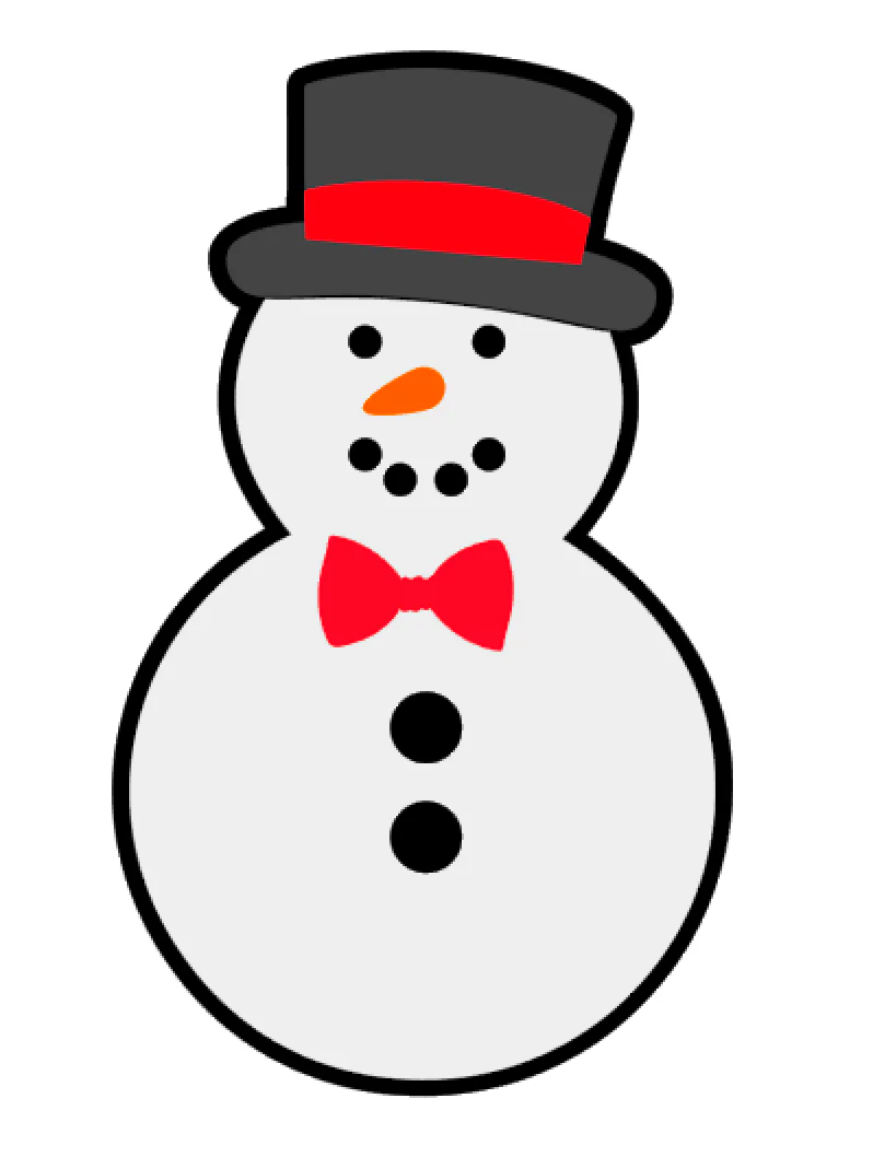 Snowman #2 Acrylic Keychain Blanks - Image 2