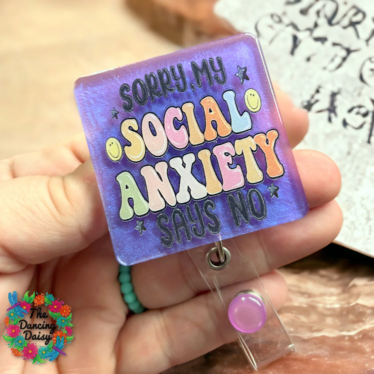 Sorry My Social Anxiety Says NO UV DTF - Image 2