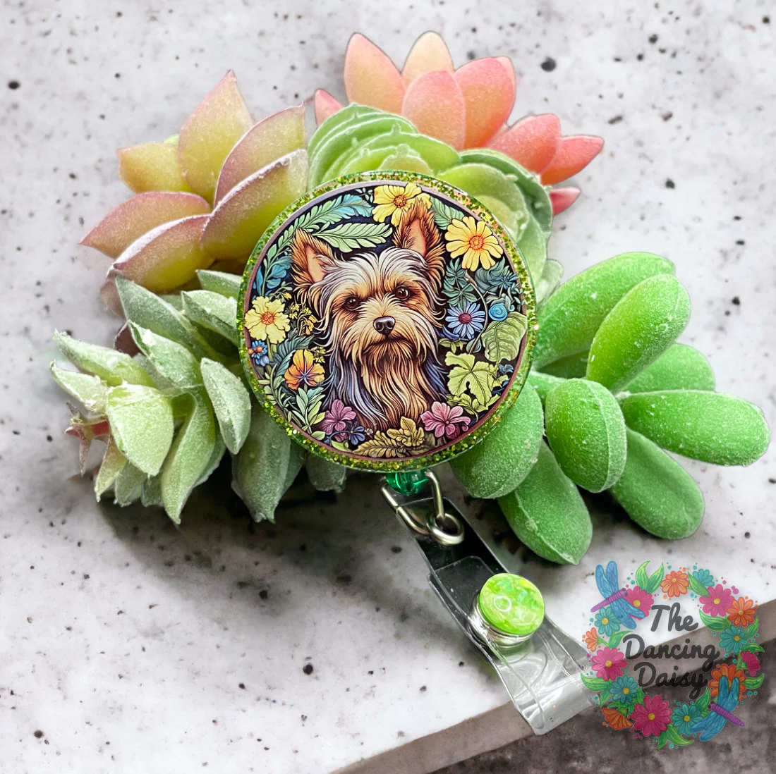 Stained Yorkshire Terrier Decal - Image 2
