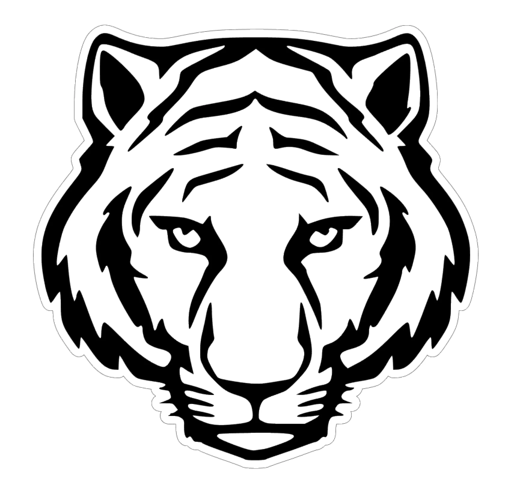 Tiger Face Acrylic Blank - Image 2