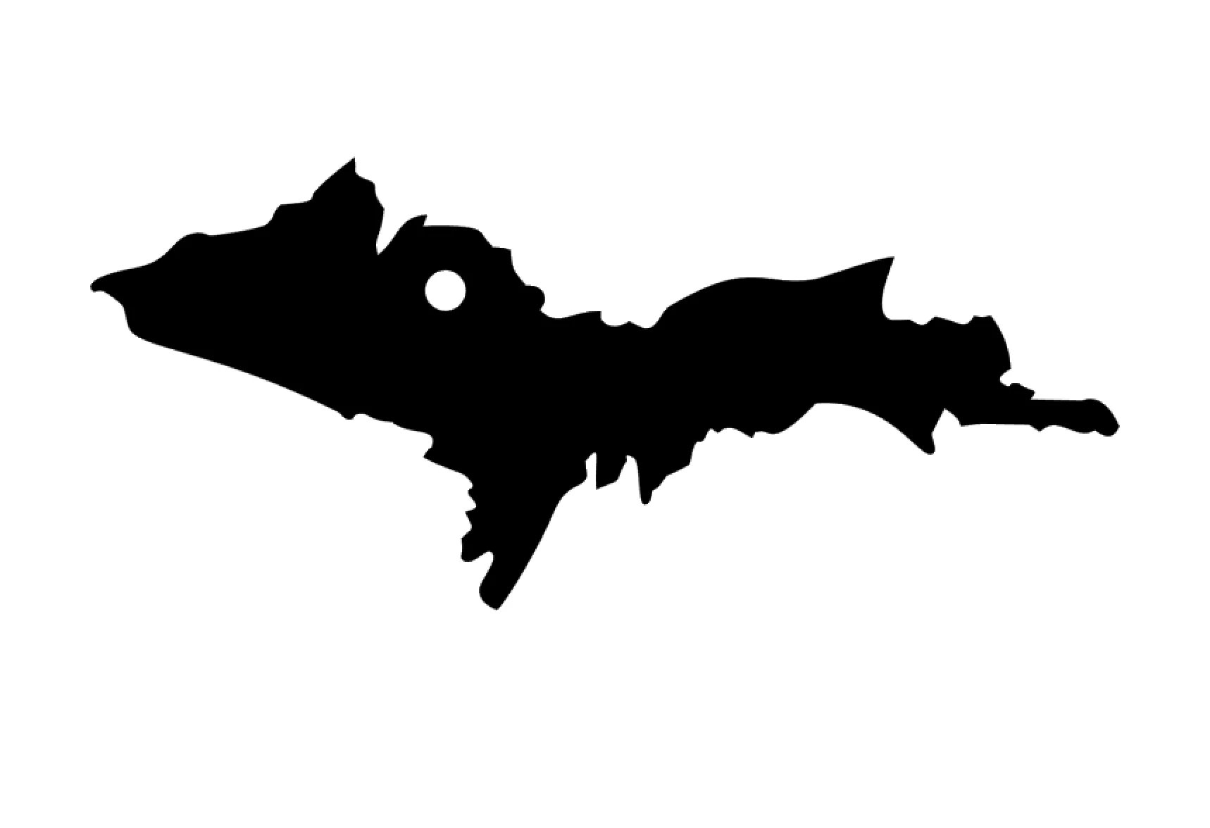 Michigan Upper Peninsula Acrylic Blank - Image 2